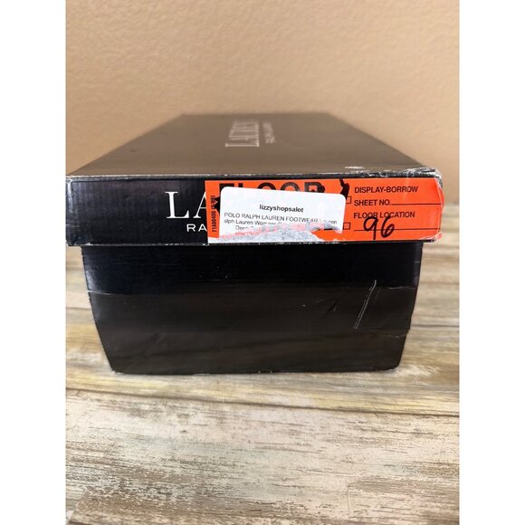 Lauren Ralph Lauren Roxanne Slide Sandals Polo Tan Leather Heel Size 11 NEW - Picture 11 of 15